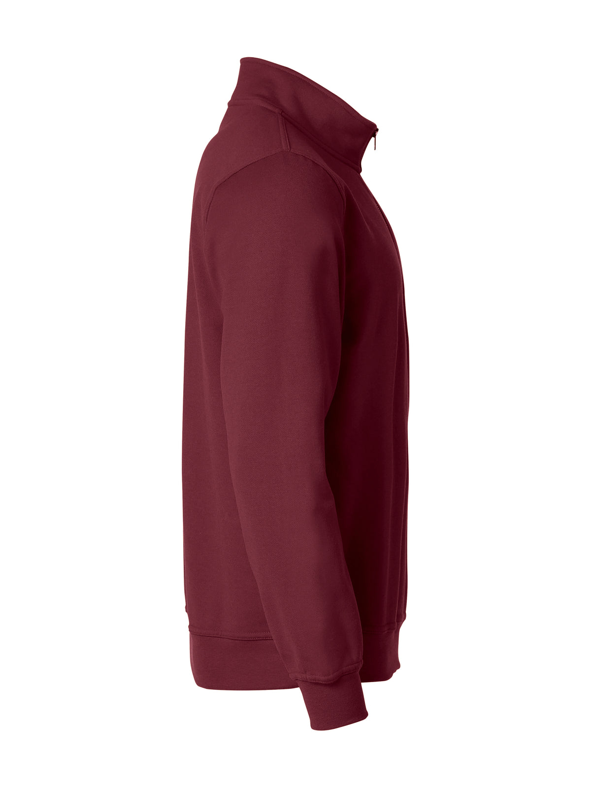 Clique Basic Half Zip – Burgunder – høyre side