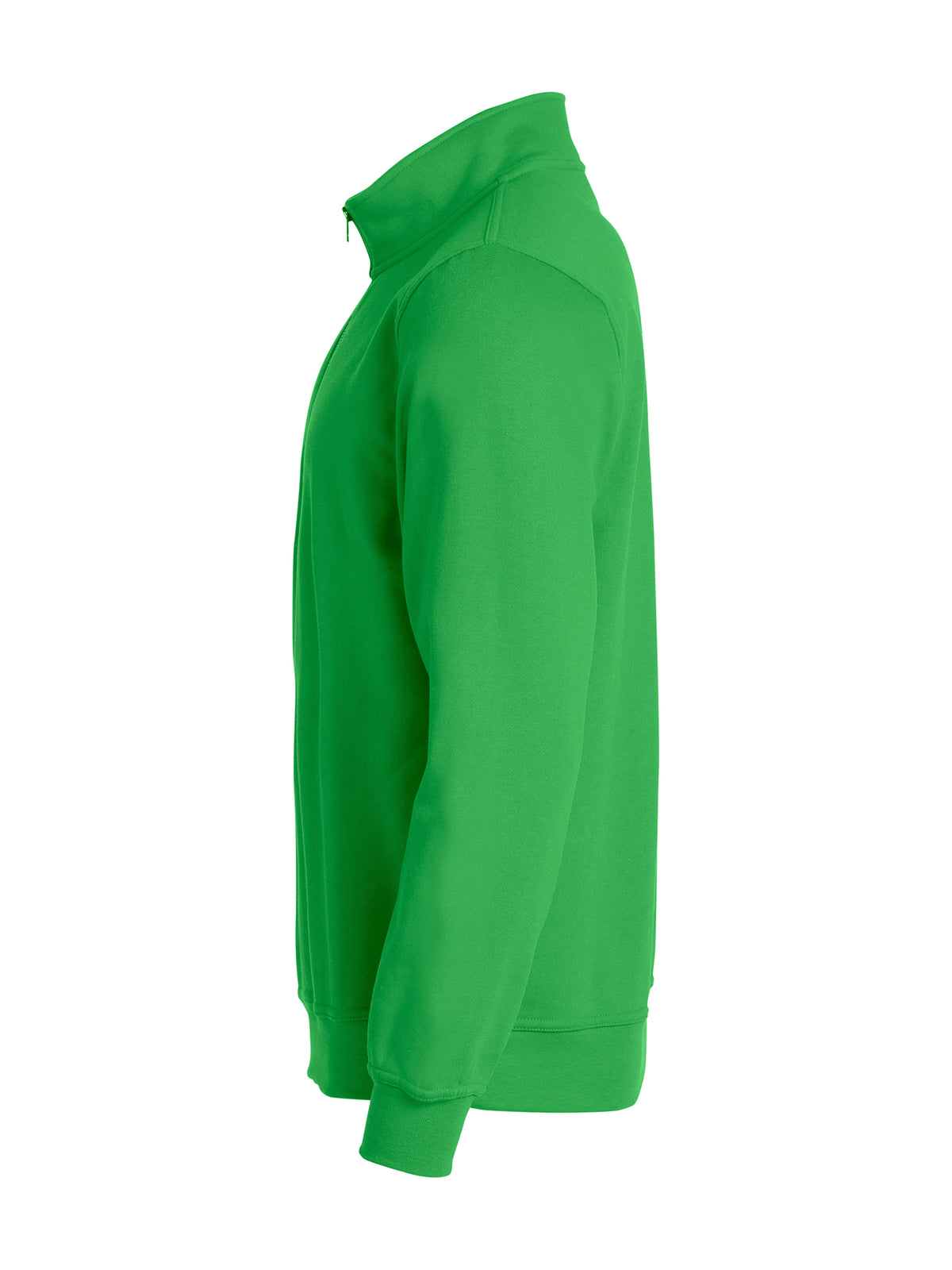 Clique Basic Half Zip – Eplegrønn – venstre side
