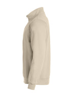 Clique Basic Half Zip – Lys khaki – venstre side