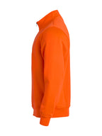 Clique Basic Half Zip – Signaloransje – venstre side