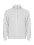Clique Basic Half Zip – Hvit – forside