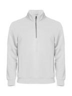 Clique Basic Half Zip – Hvit – forside
