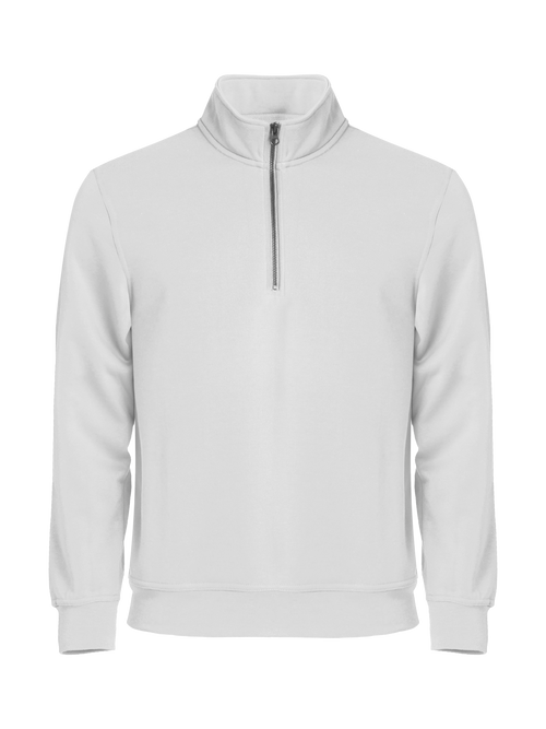 Clique Basic Half Zip – Hvit – forside