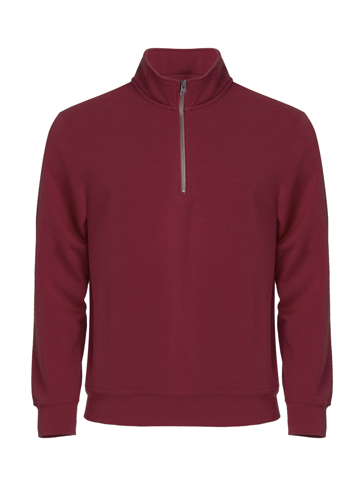 Clique Basic Half Zip – Burgunder – forside