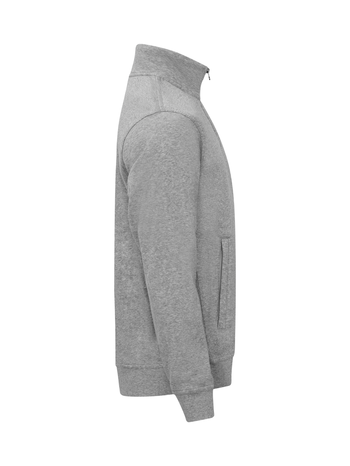 Clique Basic Half Zip – Gråmelert – høyre side
