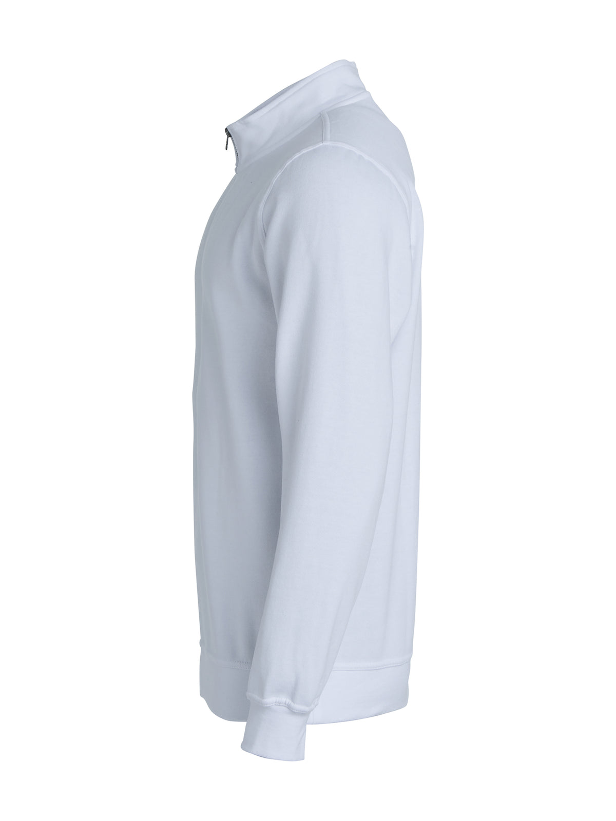 Clique Basic Half Zip – Hvit – venstre side