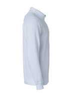 Clique Basic Half Zip – Hvit – høyre side