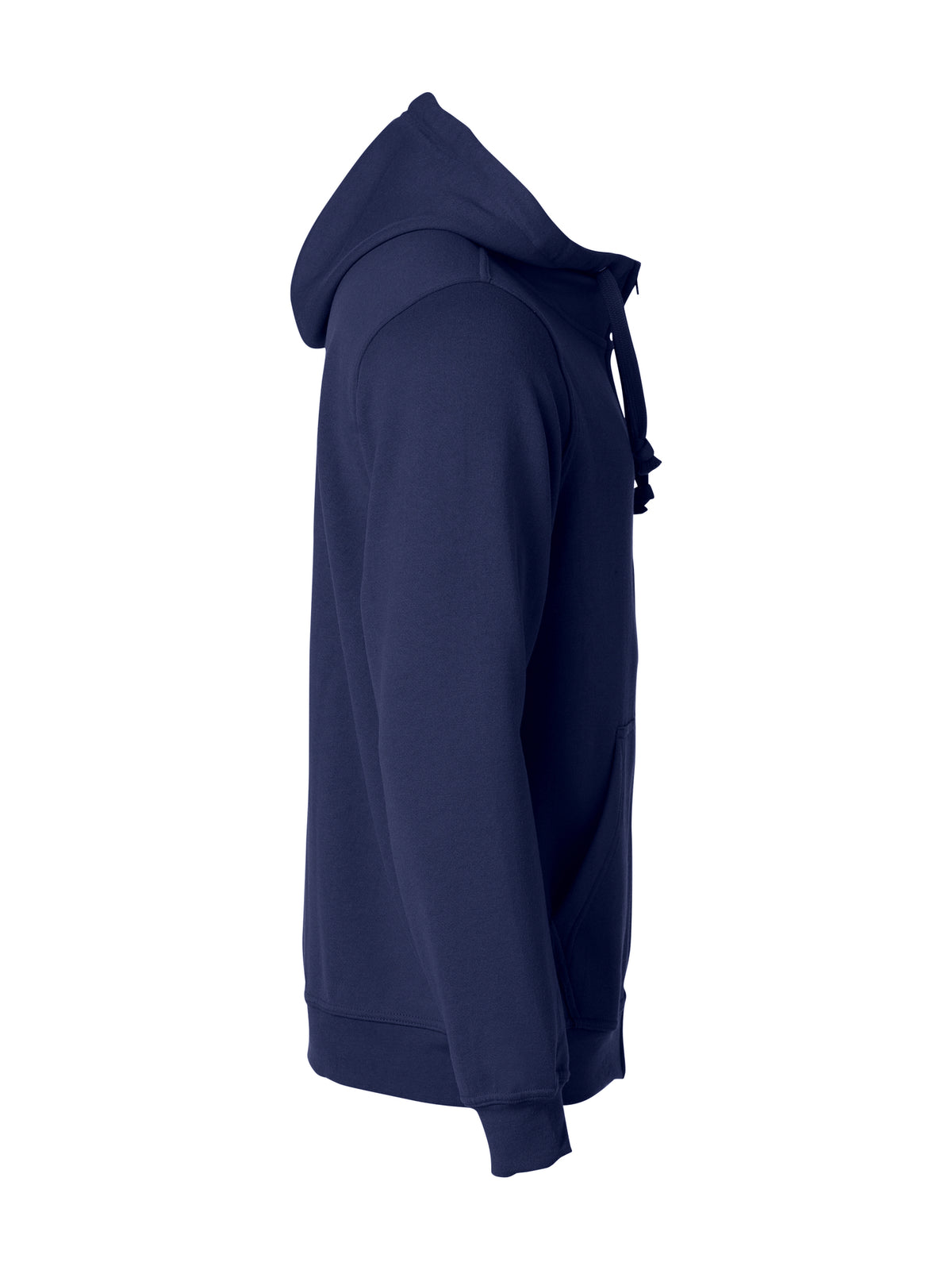 Clique Basic Hoody Full Zip – Mørk marineblå – høyre side