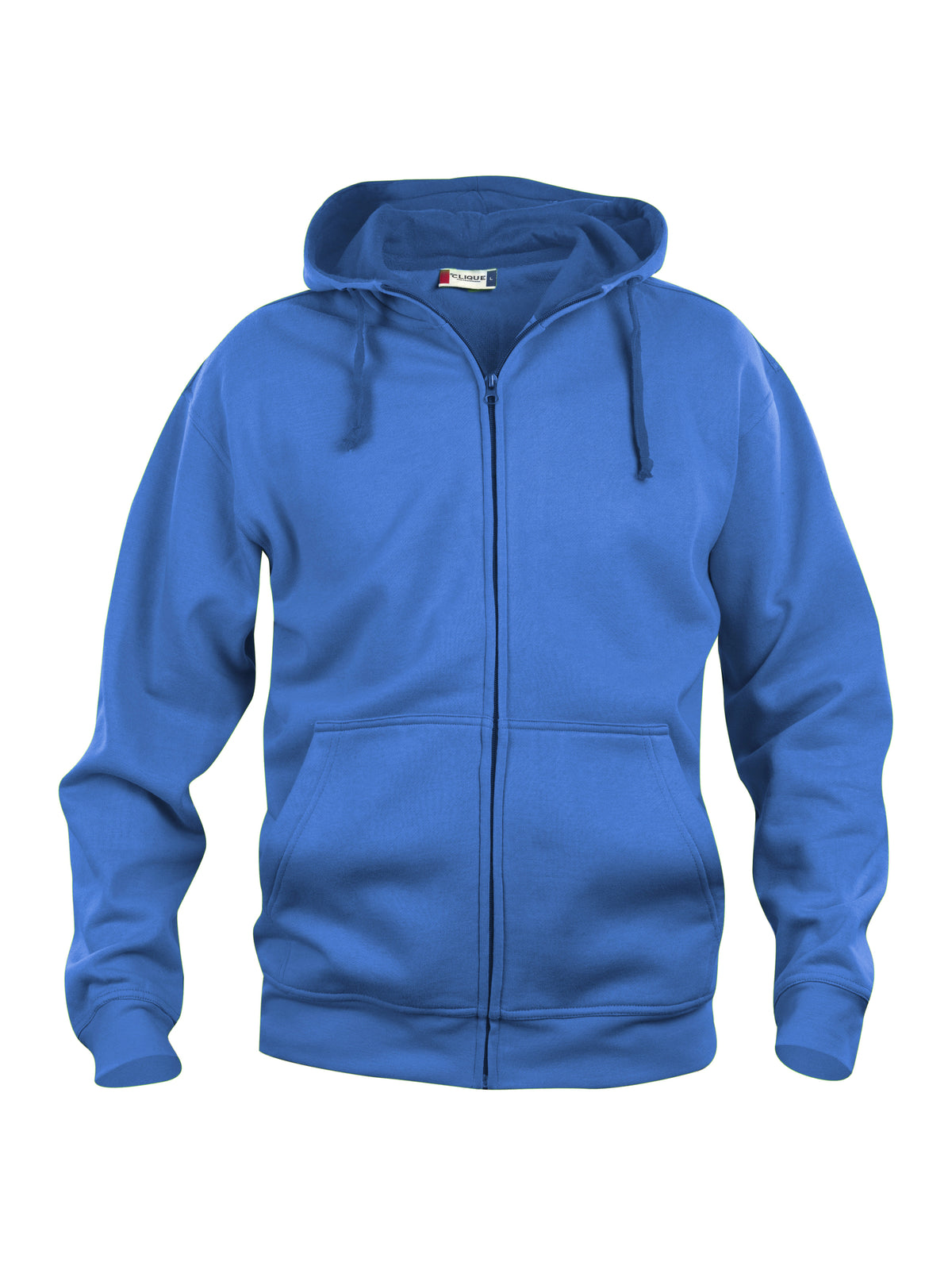 Clique Basic Hoody Full Zip – Kongeblå – forside