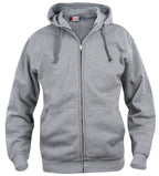 Clique Basic Hoody Full Zip – Gråmelert – produktbilde