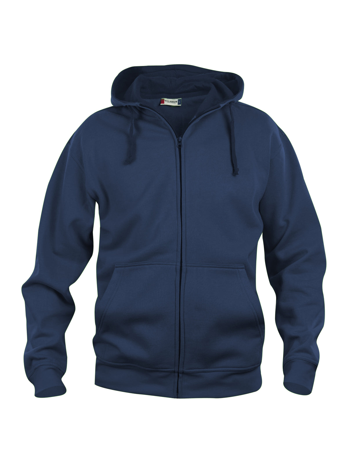 Clique Basic Hoody Full Zip – Mørk marineblå – forside