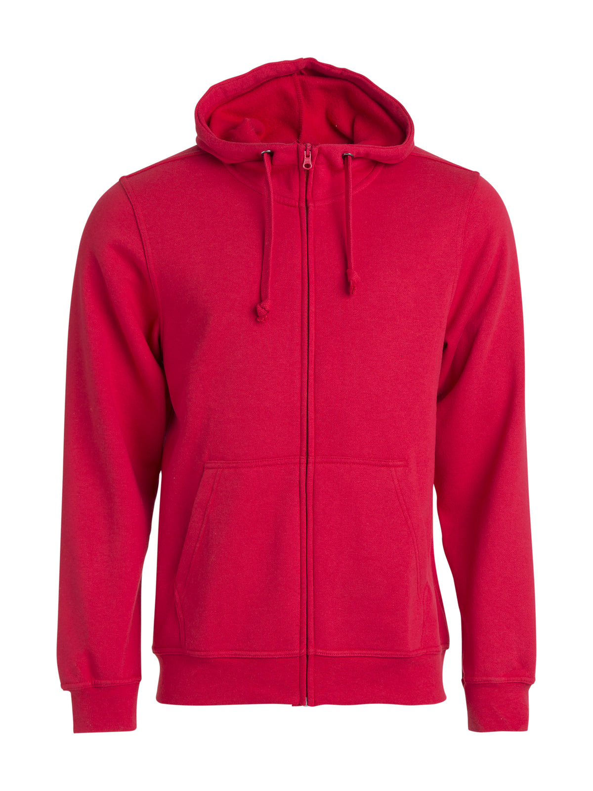 Clique Basic Hoody Full Zip – Rød – forside