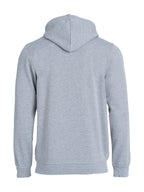 Clique Basic Hoody Full Zip – Gråmelert – bakside