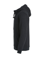Clique Basic Hoody Full Zip – Svart – venstre side