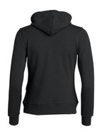 Clique Basic Hoody Full Zip – dame – Svart – bakside