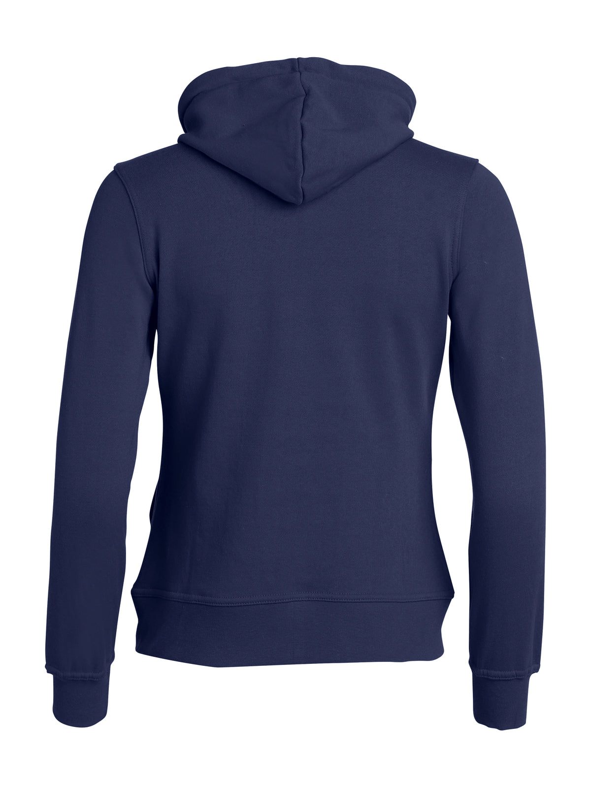 Clique Basic Hoody Full Zip – dame – Mørk marineblå – bakside