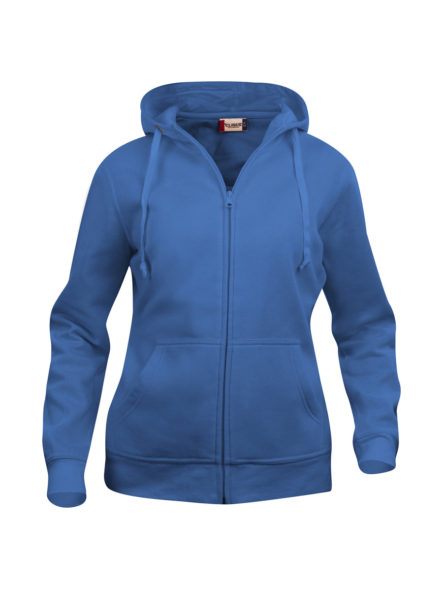 Clique Basic Hoody Full Zip – dame – Kongeblå – forside