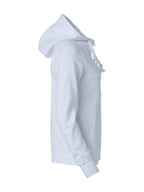 Clique Basic Hoody Full Zip – dame – Hvit – høyre side