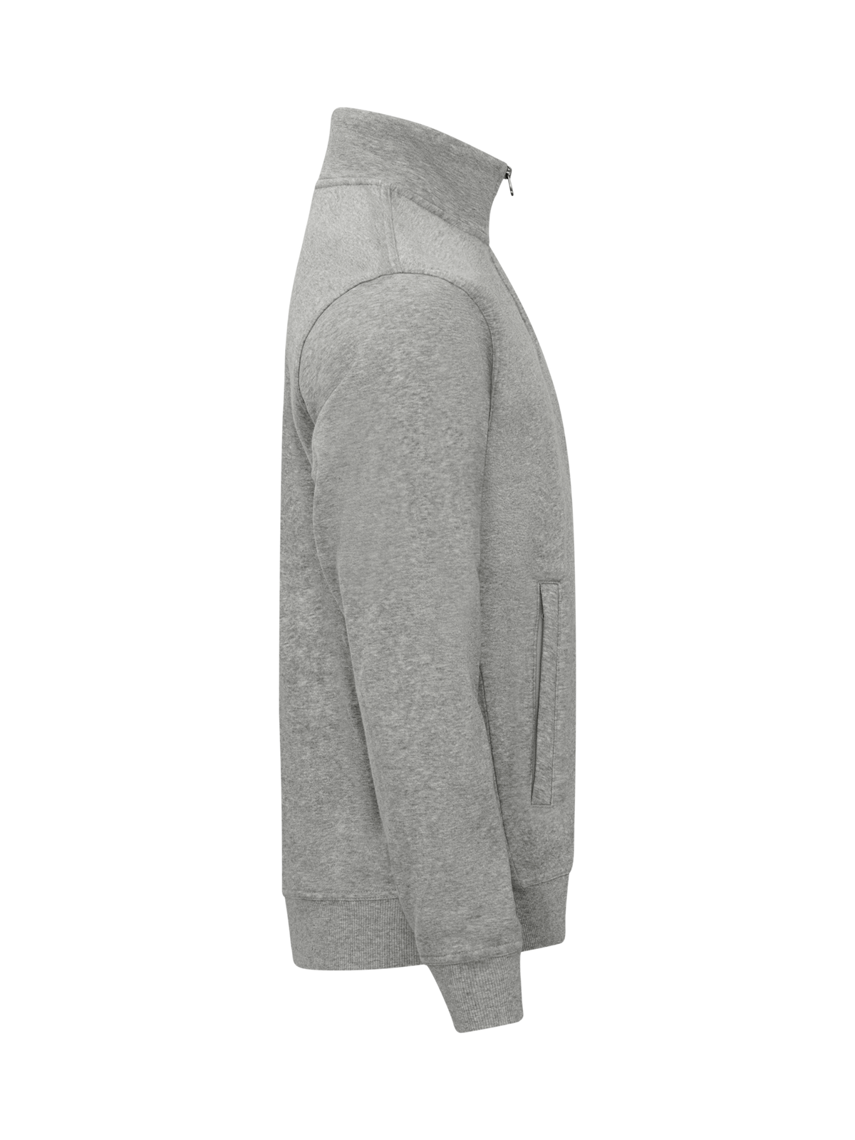 Clique Basic Cardigan – Gråmelert – høyre side