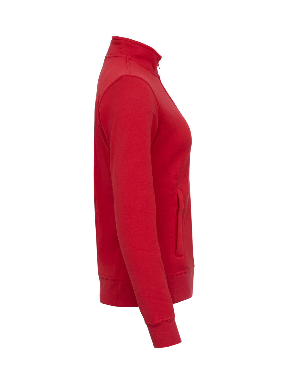Clique Basic Cardigan – dame – Rød – høyre side