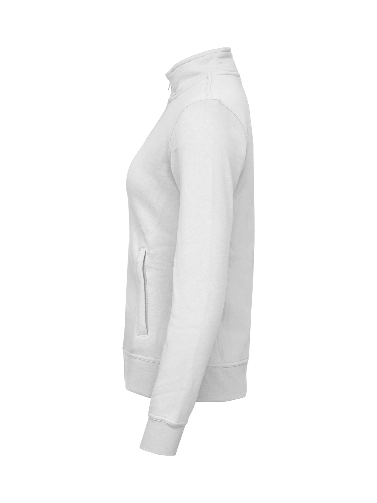 Clique Basic Cardigan – dame – Hvit – venstre side