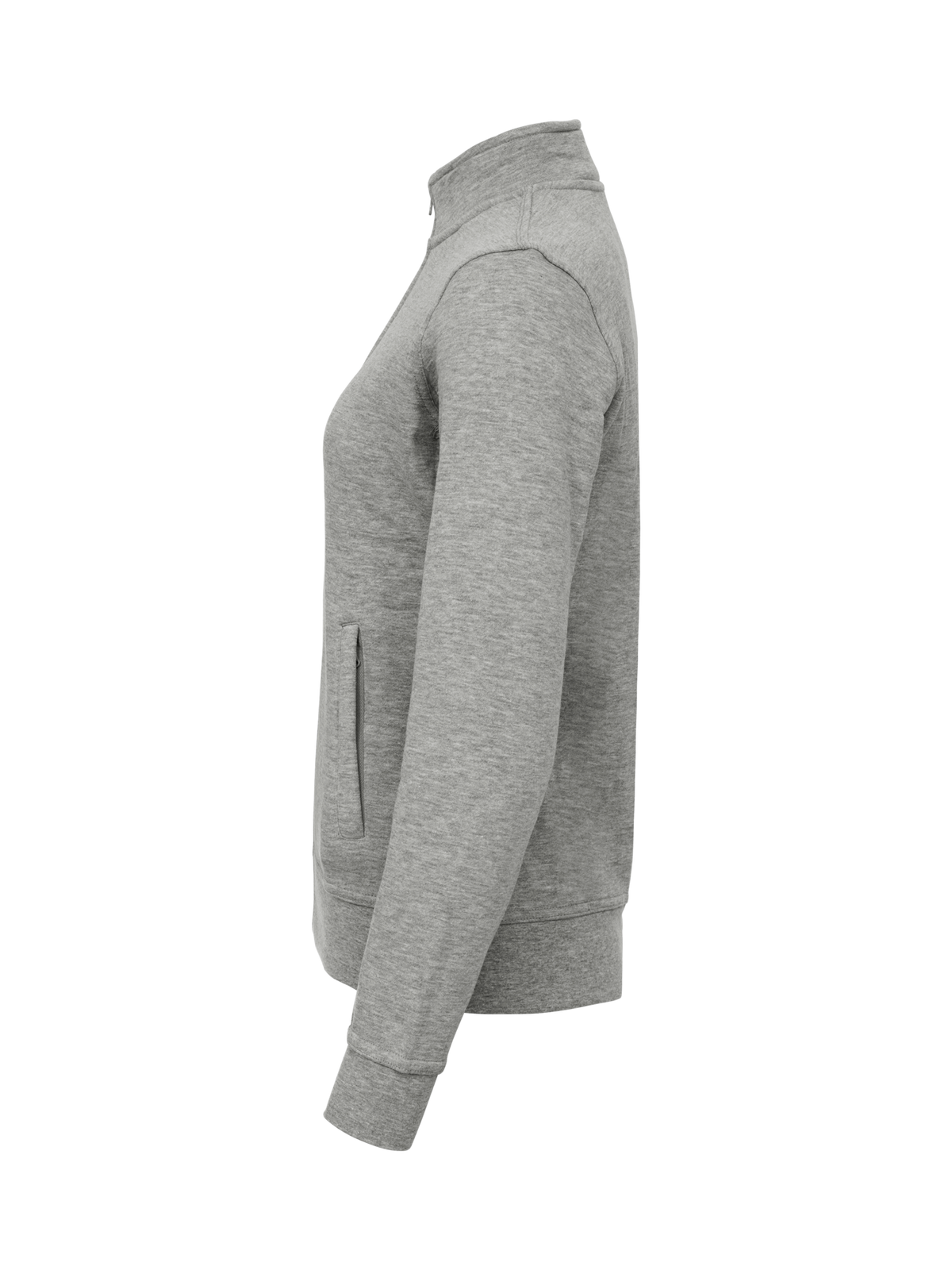 Clique Basic Cardigan – dame – Gråmelert – venstre side