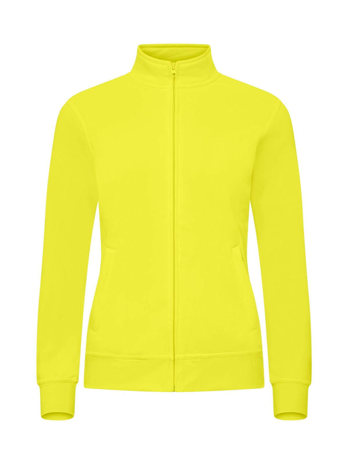 Clique Basic Cardigan – dame – Signalgul – forside