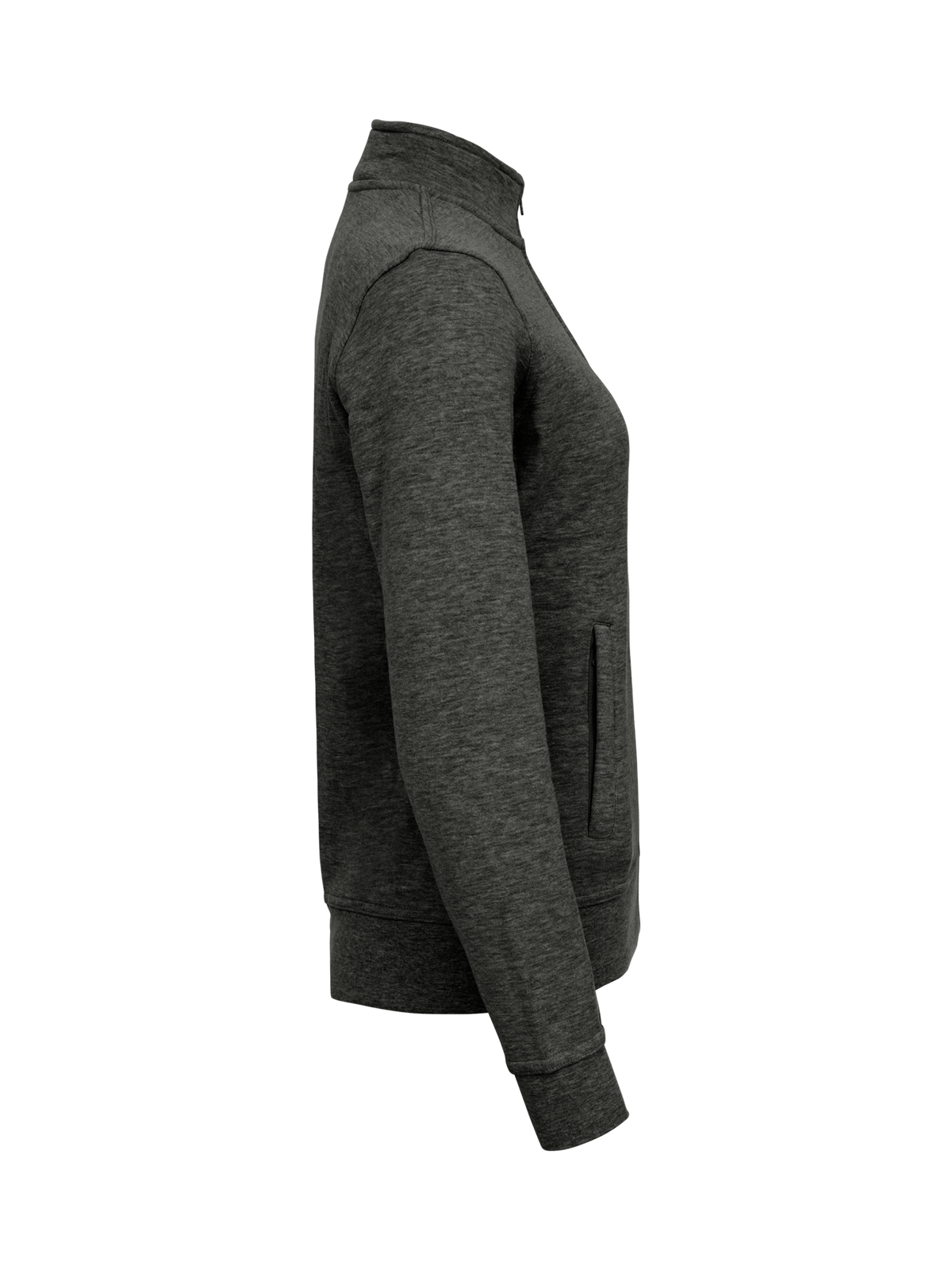 Clique Basic Cardigan – dame – Antrasittmelert – høyre side