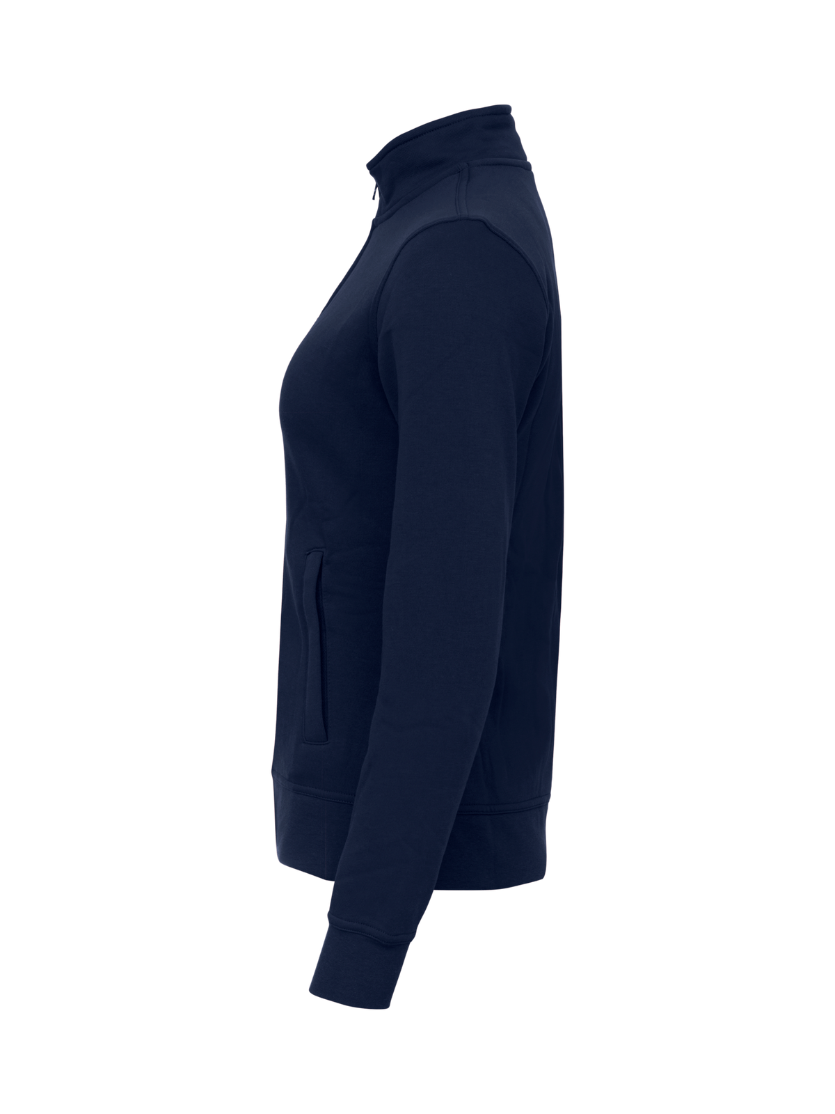 Clique Basic Cardigan – dame – Mørk marineblå – venstre side