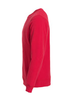 Clique Classic Roundneck – Rød – venstre side