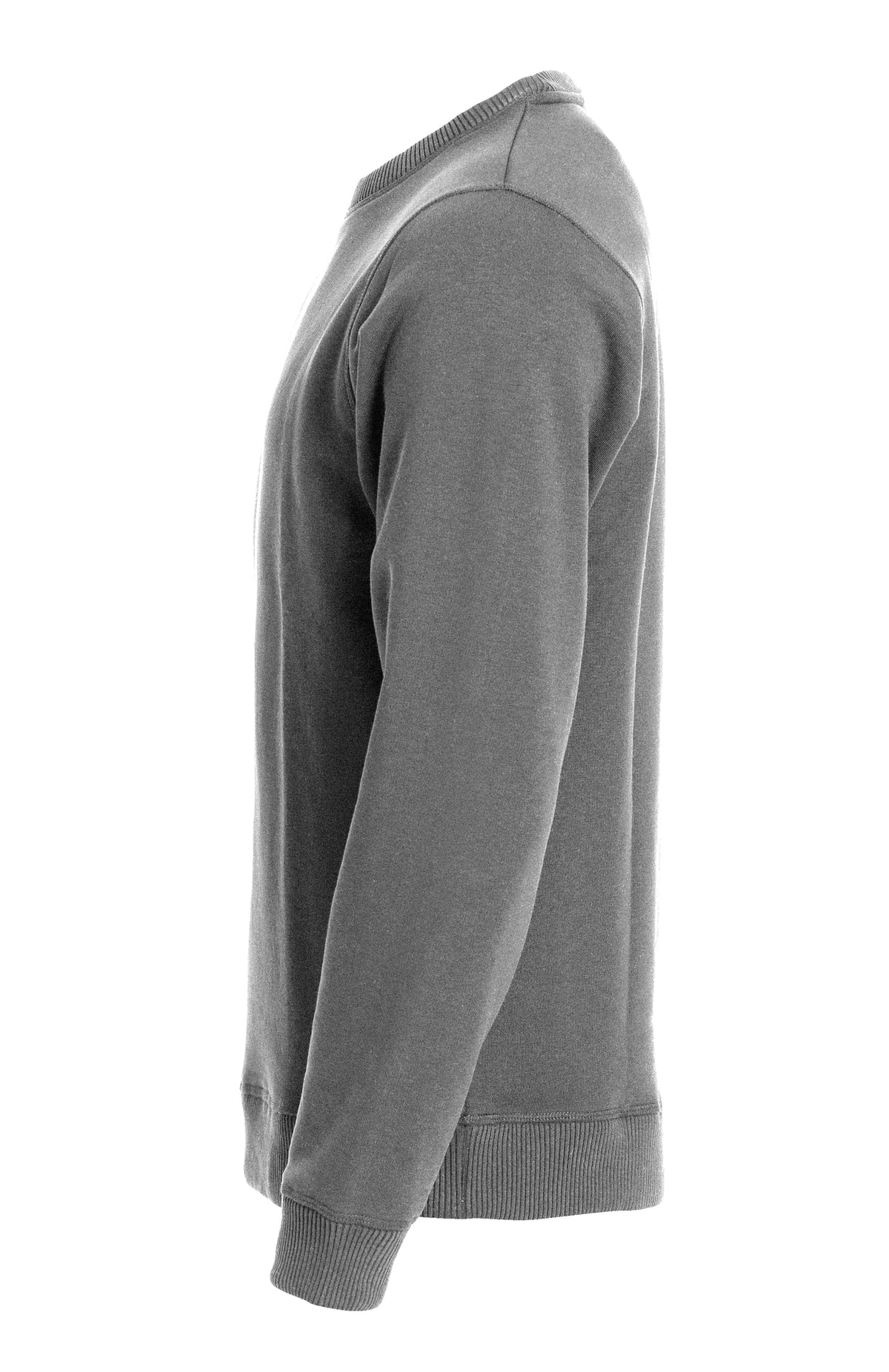 Clique Classic Roundneck – Gråmelert – venstre side