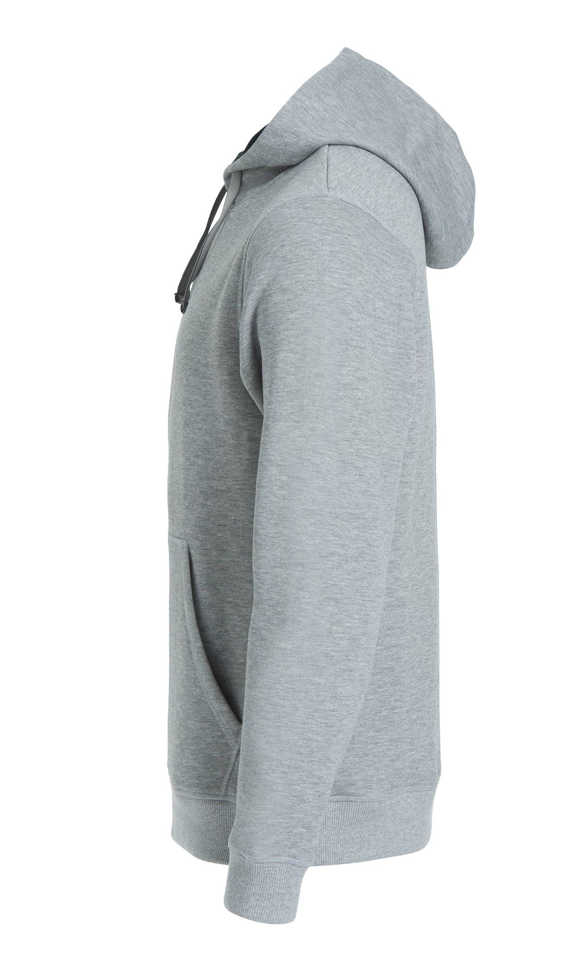 Clique Classic Hoody – Gråmelert – venstre side