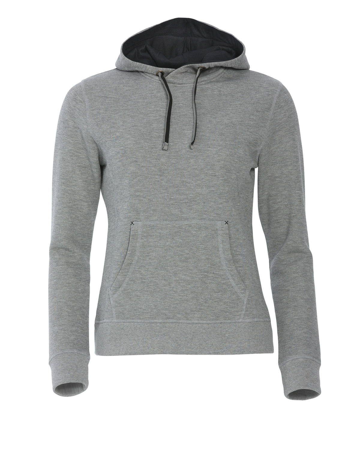 Clique Classic Hoody – dame – Gråmelert – forside