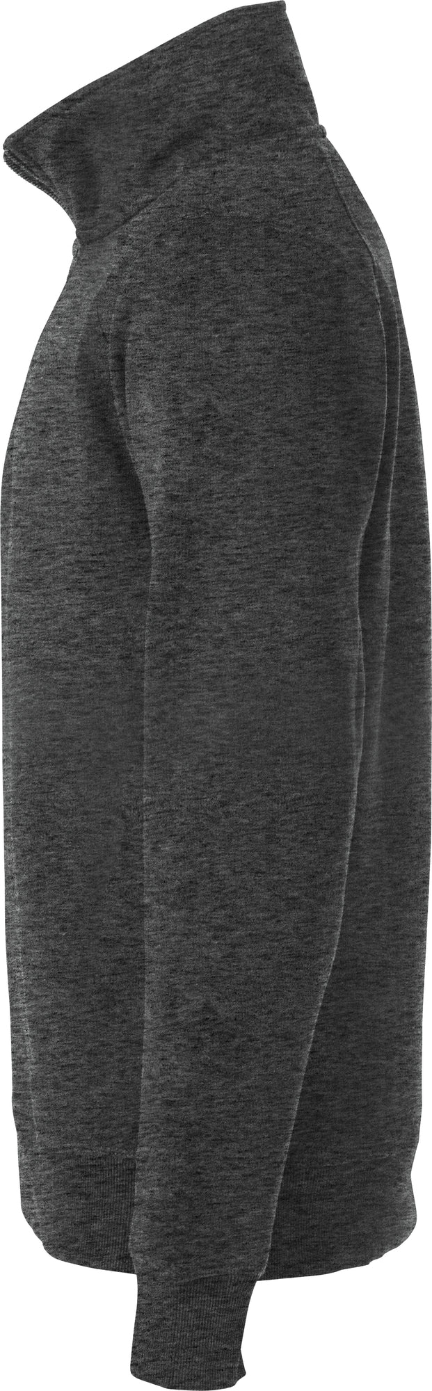 Clique Classic Half Zip – Antrasittmelert – venstre side