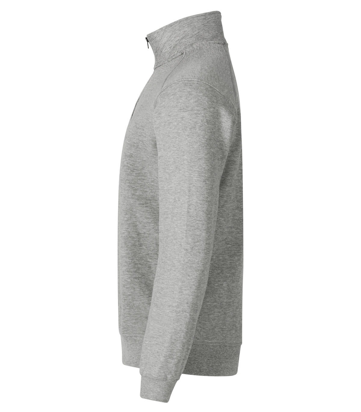 Clique Classic Half Zip – Gråmelert – venstre side