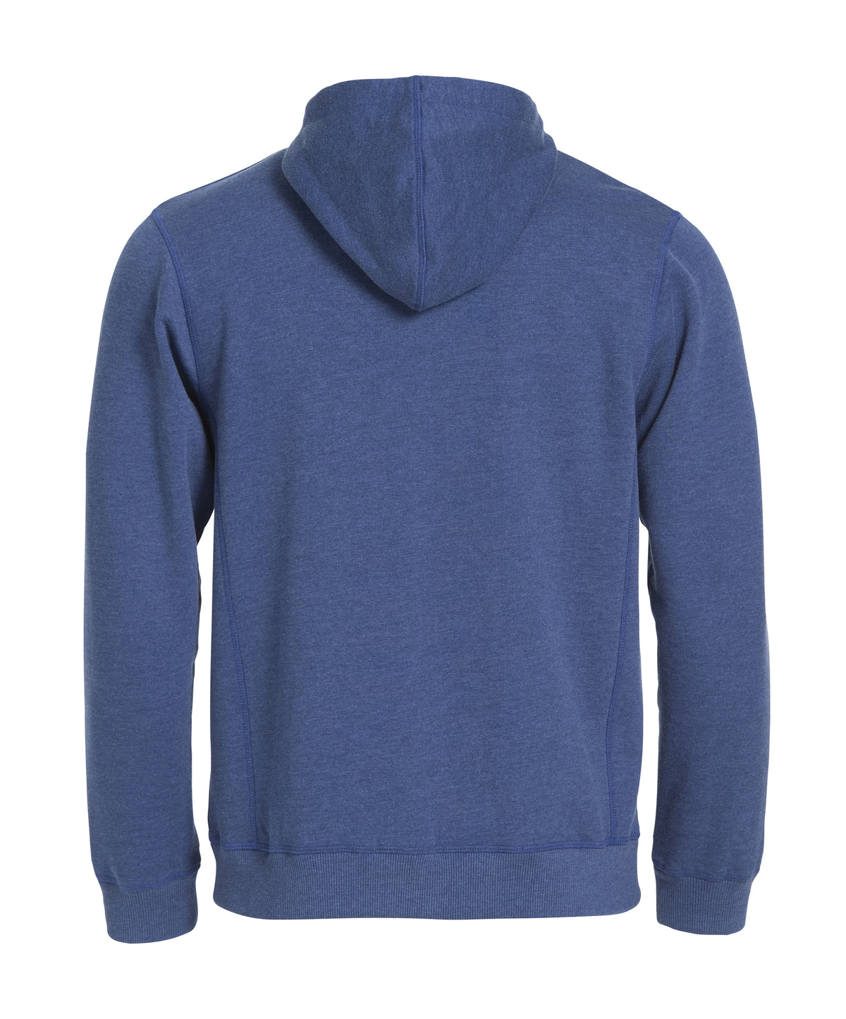 Clique Classic Hoody Full Zip – Blåmelert – bakside