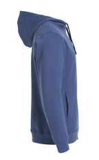 Clique Classic Hoody Full Zip – Blåmelert – høyre side