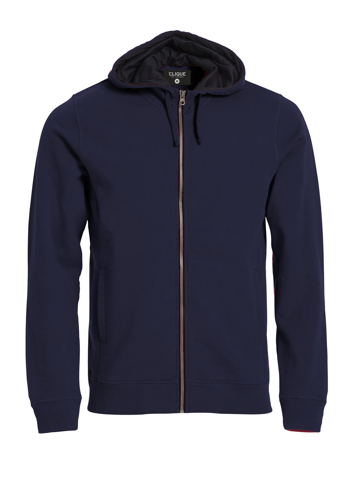 Clique Classic Hoody Full Zip – Mørk marineblå – forside