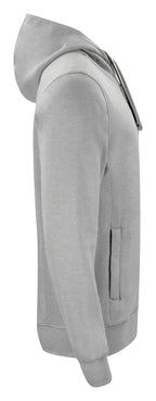 Clique Classic Hoody Full Zip – Gråmelert – høyre side