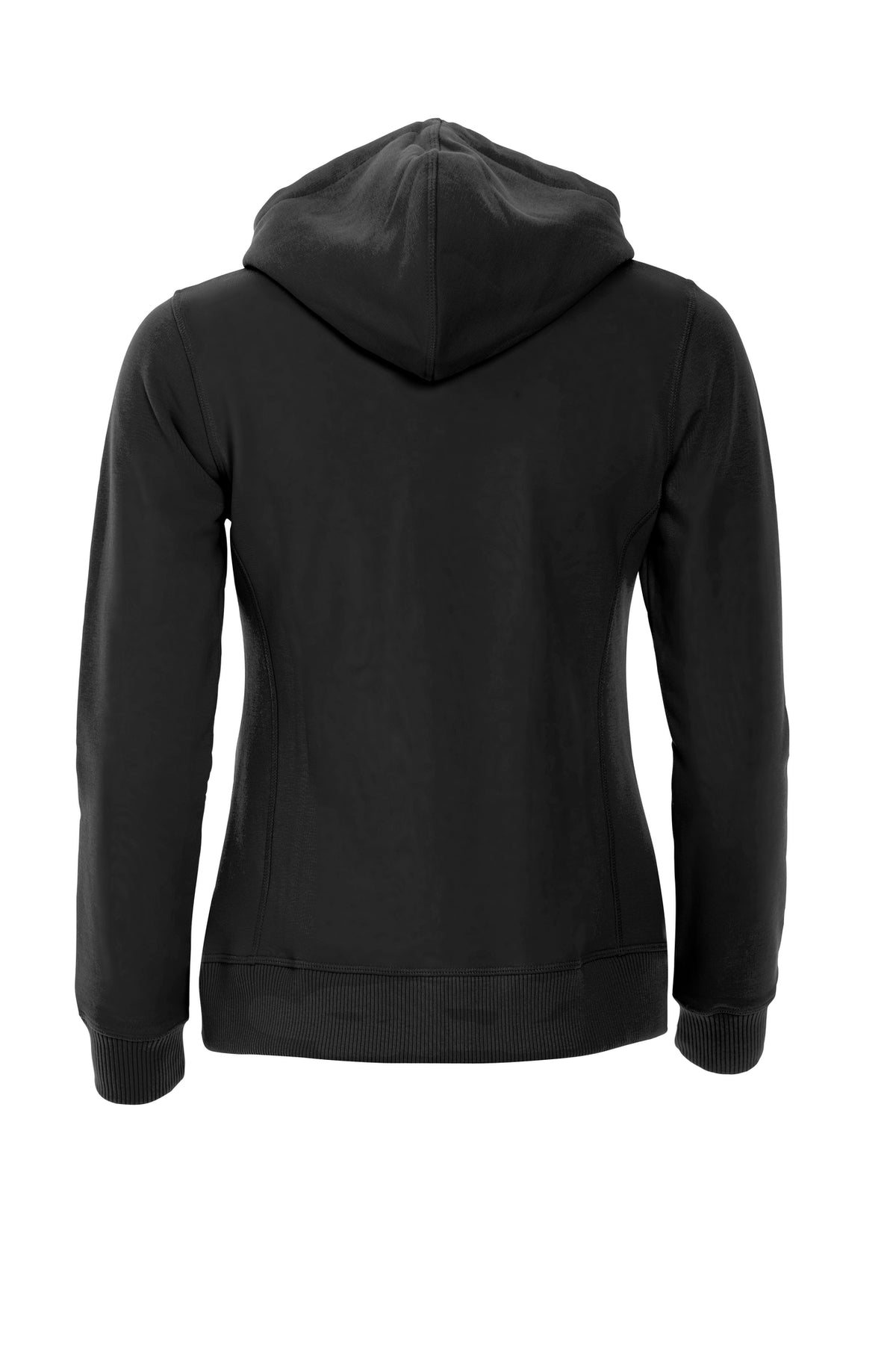 Clique Classic Hoody Full Zip – dame – Svart – bakside