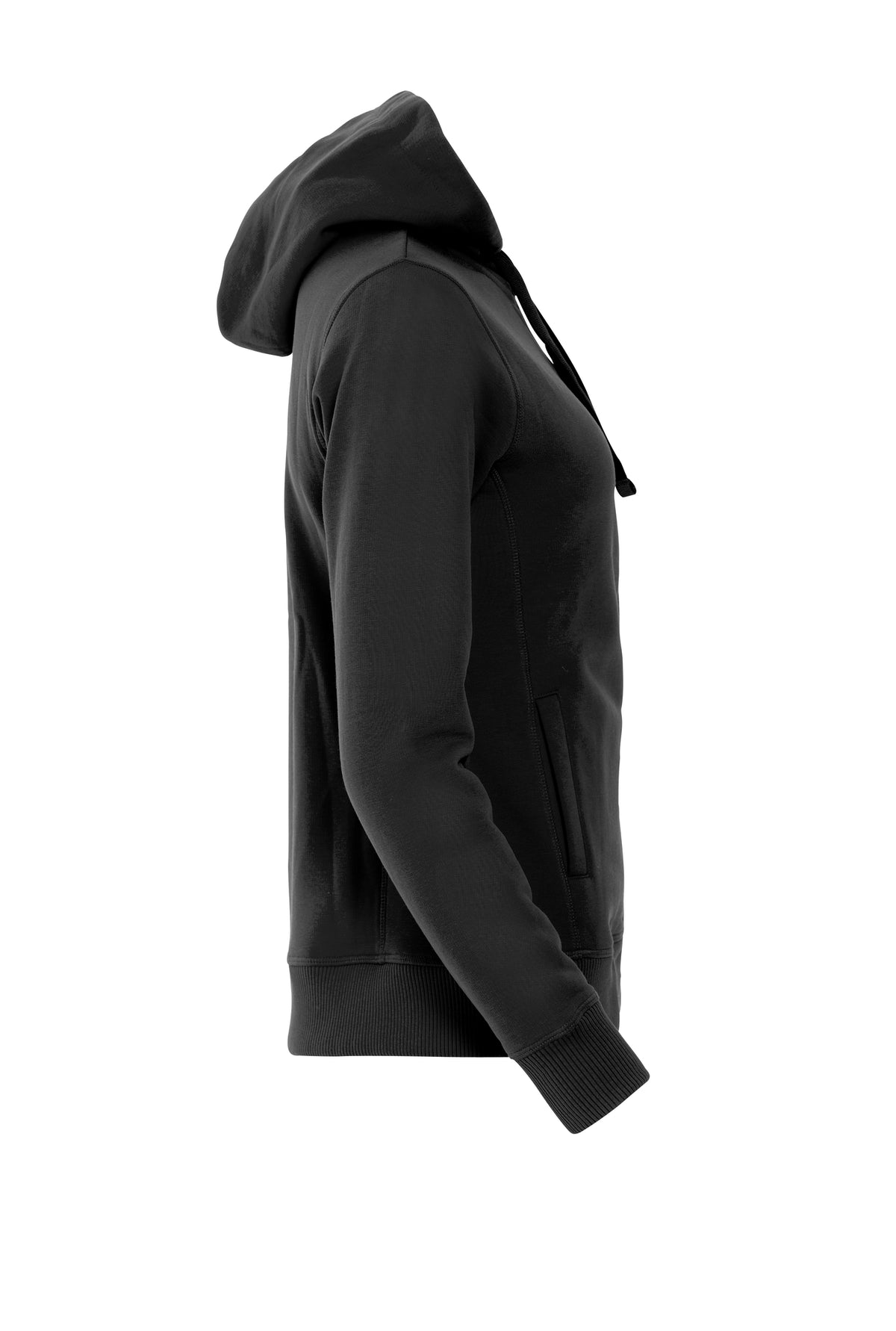 Clique Classic Hoody Full Zip – dame – Svart – høyre side