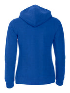 Clique Classic Hoody Full Zip – dame – Blåmelert – bakside