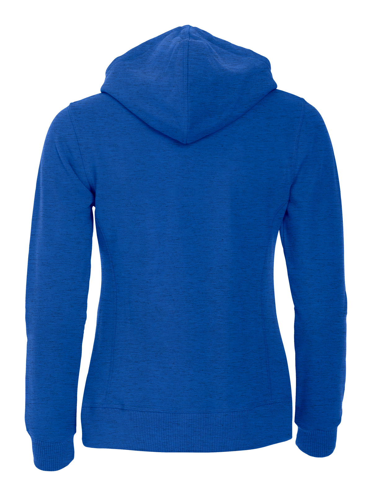 Clique Classic Hoody Full Zip – dame – Blåmelert – bakside