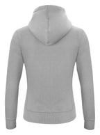 Clique Classic Hoody Full Zip – dame – Gråmelert – bakside