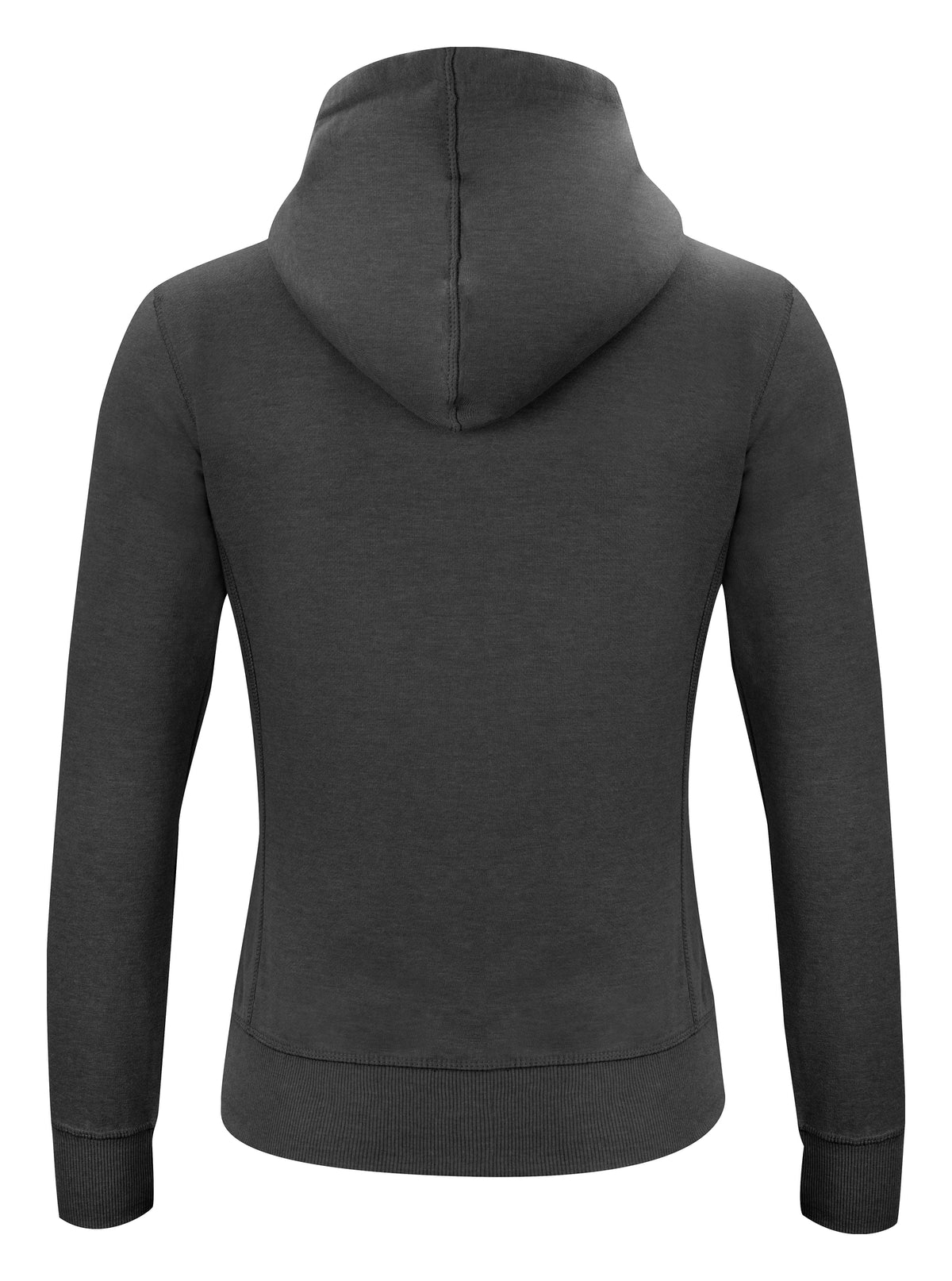 Clique Classic Hoody Full Zip – dame – Antrasittmelert – bakside