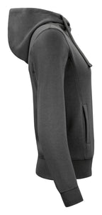 Clique Classic Hoody Full Zip – dame – Antrasittmelert – høyre side