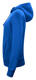 Clique Classic Hoody Full Zip – dame – Kongeblå – venstre side