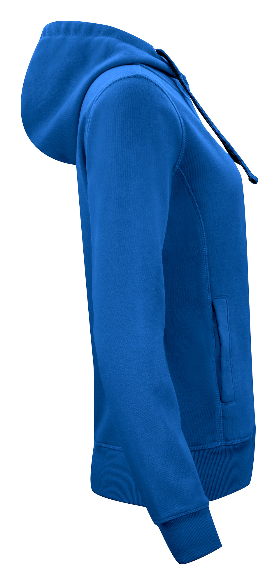 Clique Classic Hoody Full Zip – dame – Kongeblå – høyre side