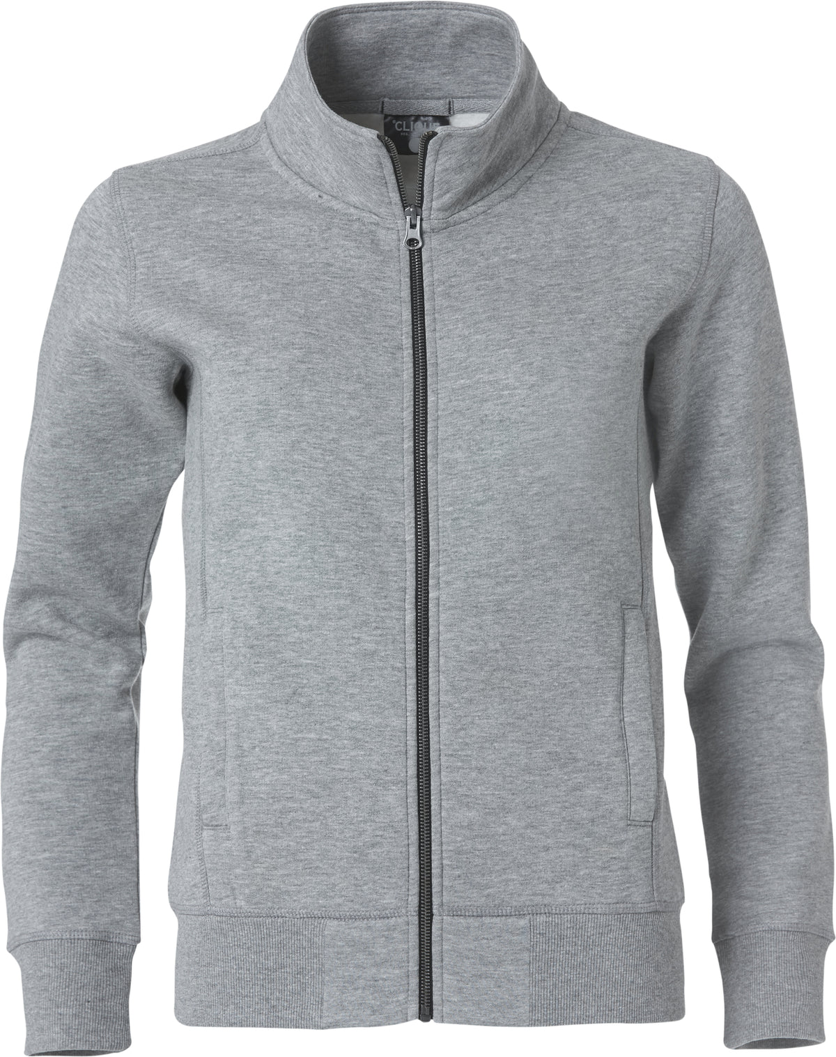Clique Classic Cardigan – Gråmelert – forside
