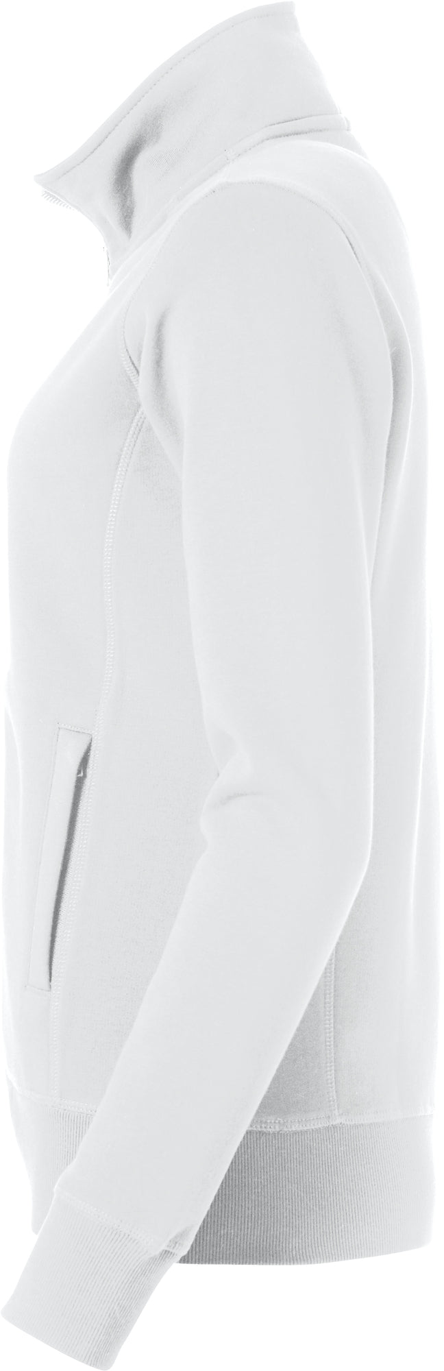Clique Classic Cardigan – dame – Hvit – venstre side